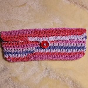 Handmade Multicolored Pencil Case/ Small  Item Holder